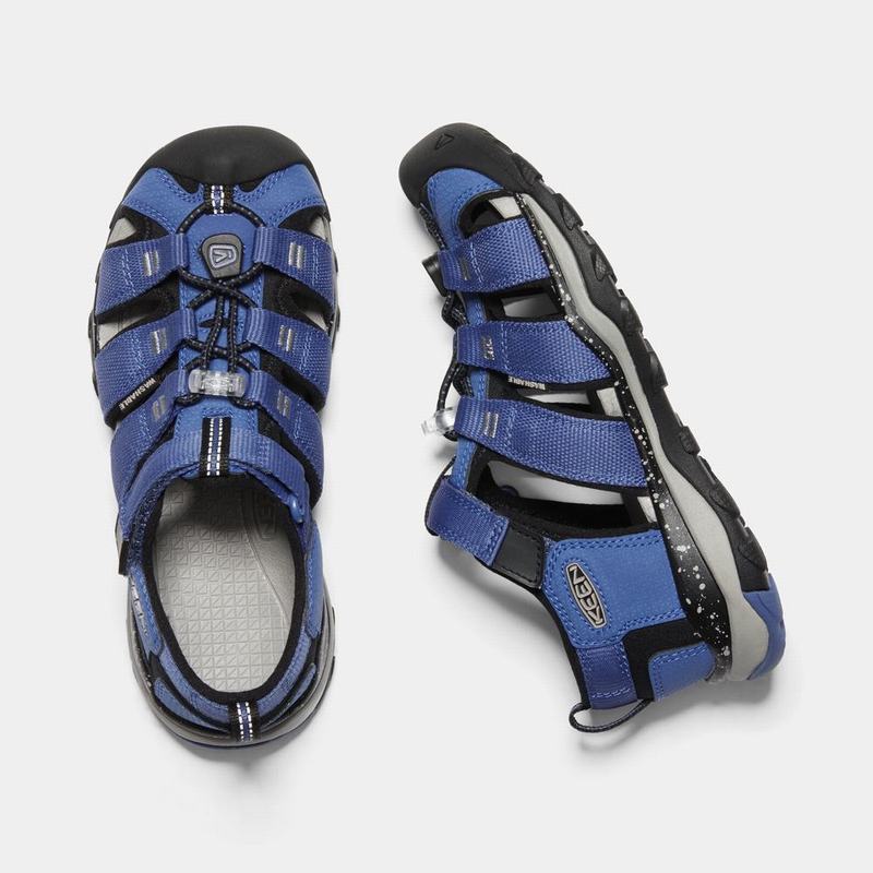 Keen Newport Neo H2 Kids Hiking Sandals Blue/Black Wholesale (5796-GVBRW)